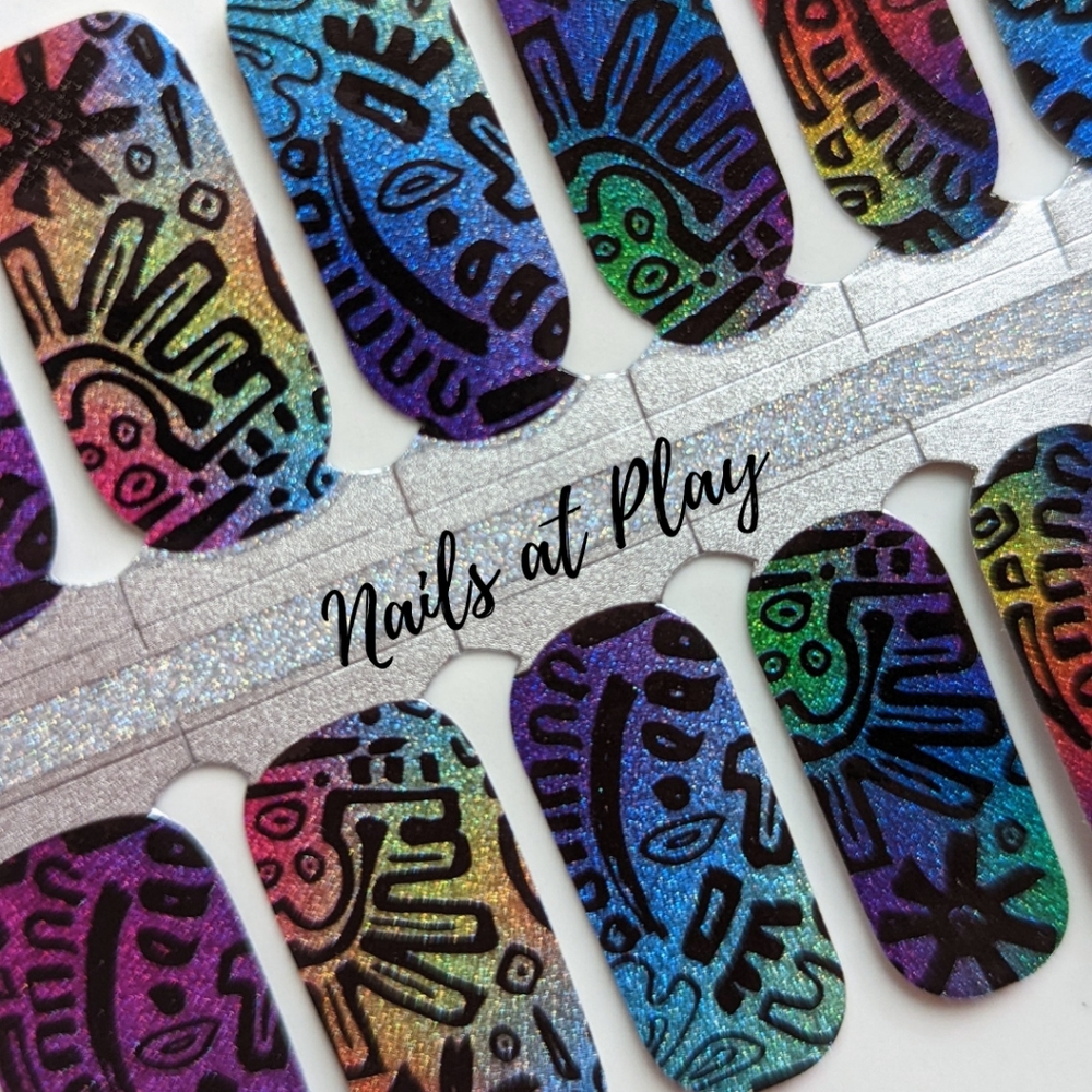 5 for $15 Nail Wraps- Wax Print